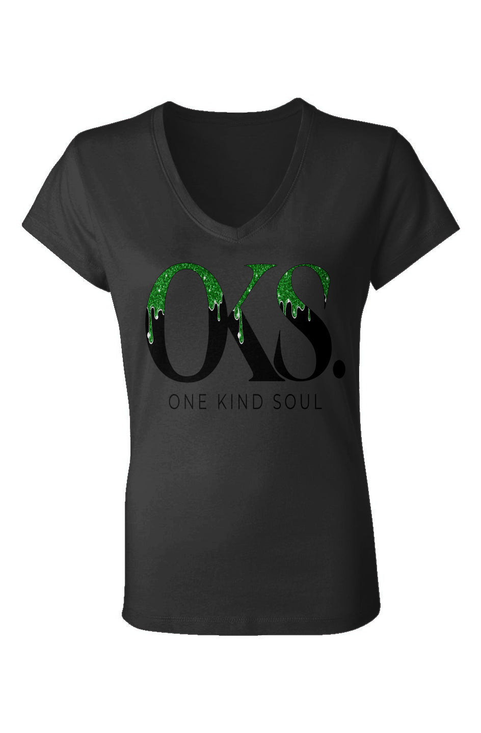 OKS Ladies Jersey V-Neck T-Shirt